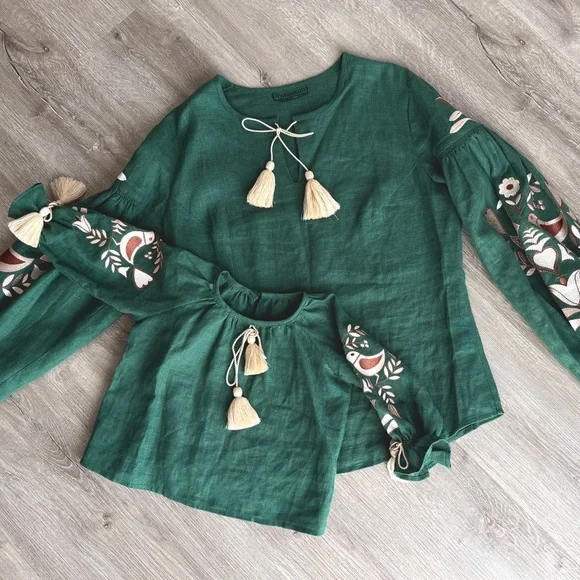 Ukrainian embroidery shirts for mama & daughter - Picture 2 of 5